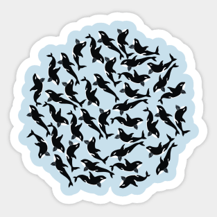 Orca Whale - Dark Blue Spinel Sticker